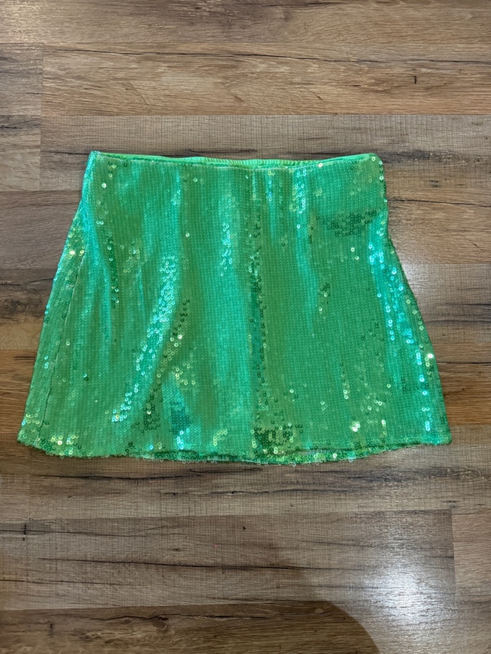 Show me your Mumu green sequin all night skort